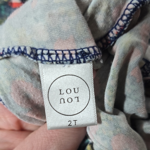 Lou Lou & Company Top & Bottom Set Floral 2t - Picture 3 of 6